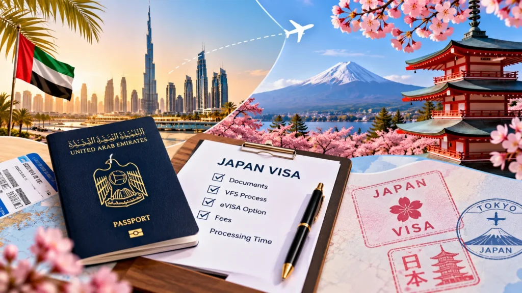 Japan Visa for UAE Residents 2026: VFS Process, eVISA, Documents, Fees and Processing Time